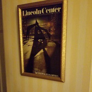 Calder Stabile on  Lincoln Center Playbill. Custom Made Frame, New Wire